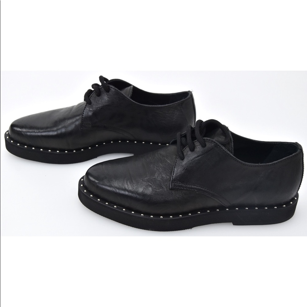 PINKO WOMAN CLASSIC BUSINESS DERBY SHOES LEATHER